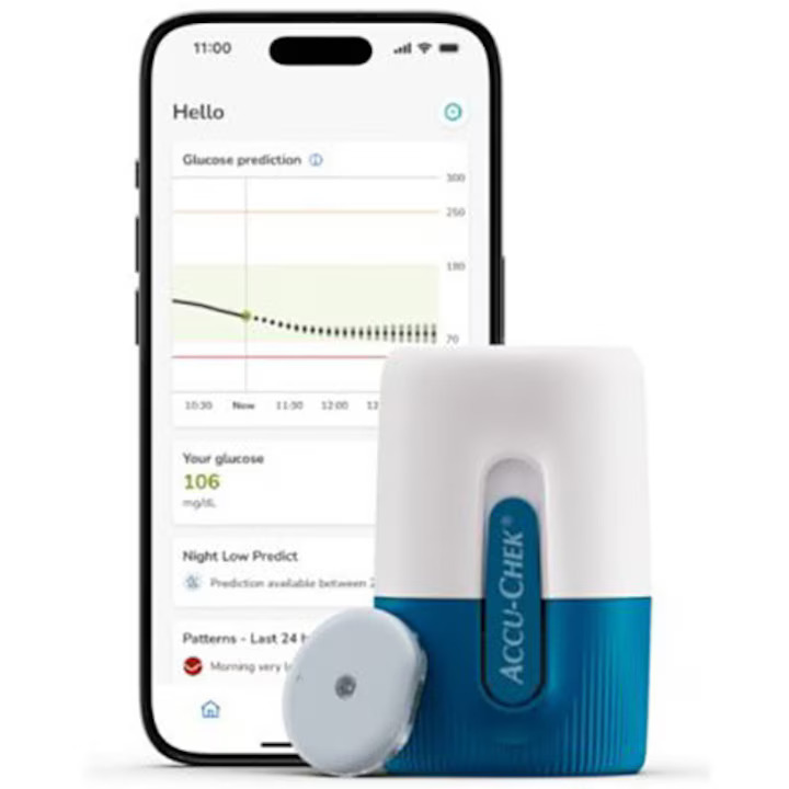 Senzor CGM de monitorizare continua a glucozei Accu-Check SmartGuide Device, Durata 15 zile, Aplicatie Smartphone si Alerte - imagine 2